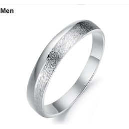 Bague En Titane Plaqué Platine Pour Femme, De Renommée Mondiale, Avec Strass, Pour Les Amoureux