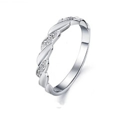 Bague En Titane Plaqué Platine Pour Homme De Qualité Stable