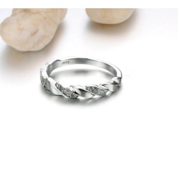 Bague En Titane Plaqué Platine Pour Homme De Qualité Stable