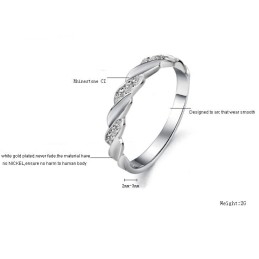 Bague En Titane Plaqué Platine Pour Homme De Qualité Stable