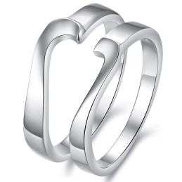 La Bague En Titane Plaqué Platine De Qualité Reine Pour Les Amoureux