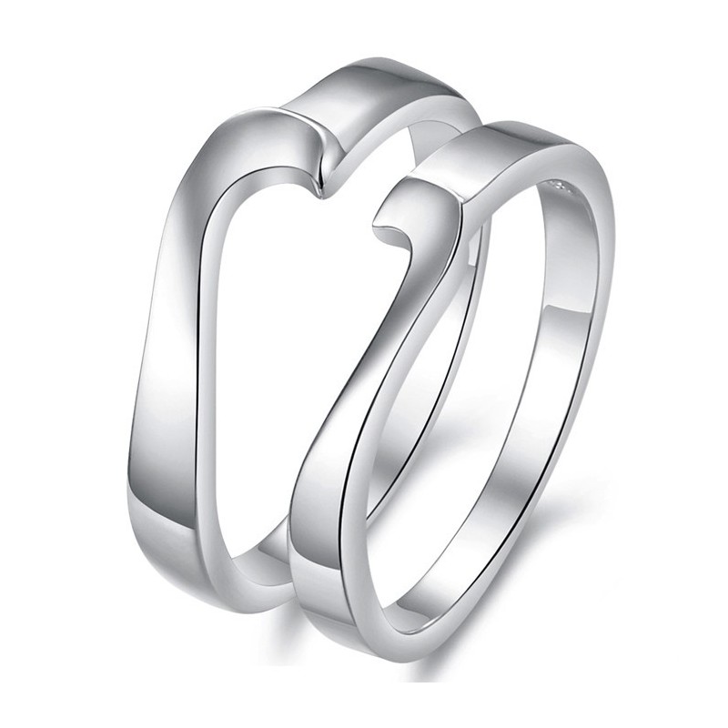 La Bague En Titane Plaqué Platine De Qualité Reine Pour Les Amoureux La Bague En Titane Plaqué Platine De Qualité Reine Pour Les Amoureux