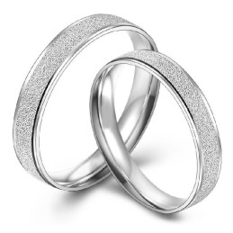 Bague En Titane Plaqué Platine Avec Fil De Perle Facile À Utiliser Pour Les Amoureux
