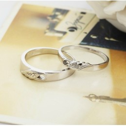La Bague En Titane Plaqué Platine De Qualité Reine Pour Les Amoureux