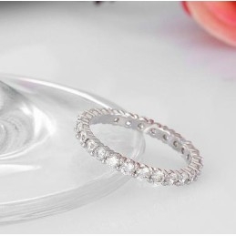 Bague En Titane Plaqué Platine Pour Femme De Renommée Mondiale