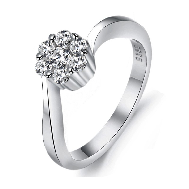 Bague En Titane Plaqué Platine Pour Femme Avec Strass, Qualité Et Quantité Garanties Bague En Titane Plaqué Platine Pour Femme Avec Strass, Qualité Et Quantité Garanties