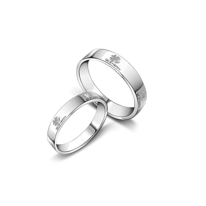Bague En Titane Plaqué Platine En Forme De Trèfle, Réputée Pour Sa Qualité Exceptionnelle, Idéale Pour Les Amoureux Bague En Titane Plaqué Platine En Forme De Trèfle, Réputée Pour Sa Qualité Exceptionnelle, Idéale Pour Les Amoureux