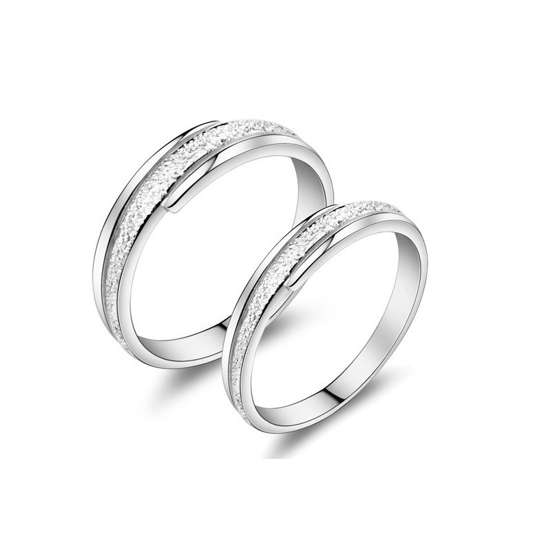 Bague En Titane Plaqué Platine Avec Fil De Perles Et Grande Variété Pour Les Amoureux Bague En Titane Plaqué Platine Avec Fil De Perles Et Grande Variété Pour Les Amoureux