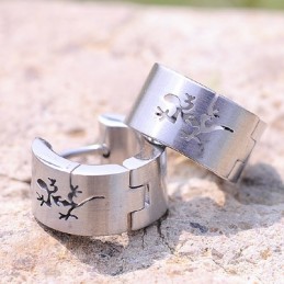 Boucles D'Oreilles En Titane Pour Hommes