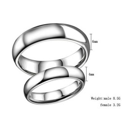 Bague En Céramique Tungstène De Haute Qualité Pour Les Amoureux