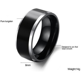 Bague En Céramique Tungstène Pour Homme De Qualité Stable