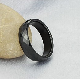 Bague En Céramique Tungstène Noir D'Excellente Qualité