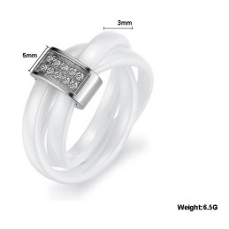 Bien Connu Pour Sa Bague En Céramique Tungstène De Haute Qualité Avec Strass