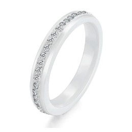 Bague En Céramique Tungstène Pour Femme D'Excellente Qualité
