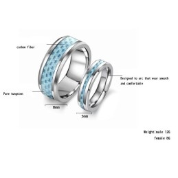 Bague En Céramique Tungstène Complète Avec Spécifications Pour Amoureux