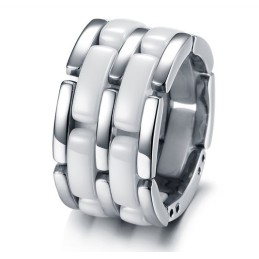 Bague En Céramique Tungstène Noir Et Blanc, Qualité Et Quantité Garanties