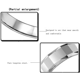 Bague En Céramique Tungstène De Haute Qualité Pour Les Amoureux