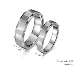 Bague En Céramique Tungstène De Haute Qualité Pour Les Amoureux