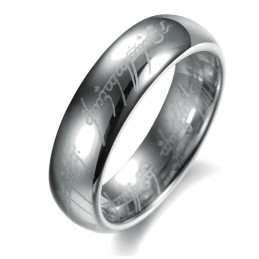Bague En Argent Tungstène Et Céramique, Qualité Et Quantité Garanties, Pour Les Amoureux