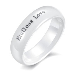 Bague En Céramique Tungstène De Haute Qualité Pour Les Amoureux