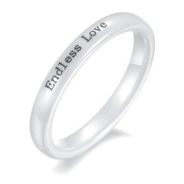 Bague En Céramique Tungstène De Haute Qualité Pour Les Amoureux