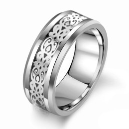 La Reine De La Bague En Céramique Tungstène Blanche Pour Homme De Qualité