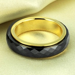 Bague En Céramique Tungstène Noire De Renommée Mondiale