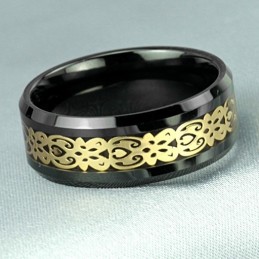 La Reine De La Bague En Céramique Tungstène Noir De Qualité