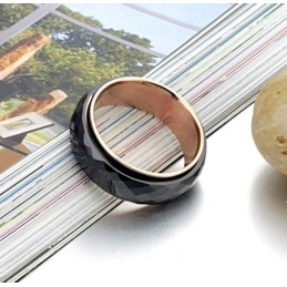 Bague En Céramique Tungstène Noir De Haute Qualité