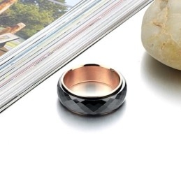 Bague En Céramique Tungstène Noir De Haute Qualité