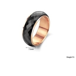 Bague En Céramique Tungstène Noir De Haute Qualité