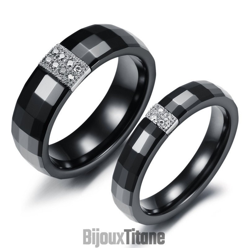 Bague En Tungstène Et Céramique Losange Facile À Utiliser Pour Les Amoureux Bague En Tungstène Et Céramique Losange Facile À Utiliser Pour Les Amoureux