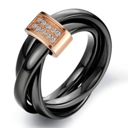 Bague En Céramique Tungstène Avec Strass, Qualité Et Quantité Garanties