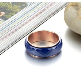 Bague En Céramique Tungstène Bleu Complète Avec Spécifications