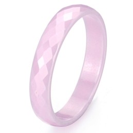 Bague En Céramique Tungstène Rose, Bien Vendue Dans Le Monde Entier