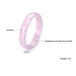 Bague En Céramique Tungstène Rose, Bien Vendue Dans Le Monde Entier