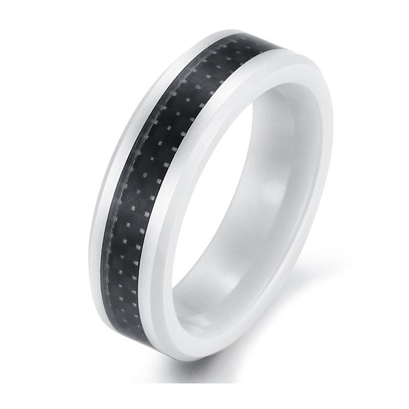 Bague En Céramique Tungstène Et Fibre De Carbone Noire De Qualité Fiable Bague En Céramique Tungstène Et Fibre De Carbone Noire De Qualité Fiable