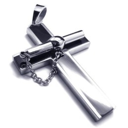 Pendentif Croix En Titane Extractible De Nouveau Style - Chaîne Gratuite