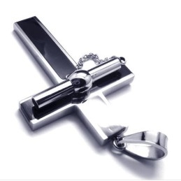Pendentif Croix En Titane Extractible De Nouveau Style - Chaîne Gratuite