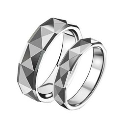 Bague En Tungstène Et Céramique Pour Les Amoureux, Performance Fiable