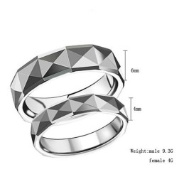 Bague En Tungstène Et Céramique Pour Les Amoureux, Performance Fiable