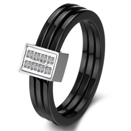 Bague En Céramique De Tungstène Tricyclique Facile À Utiliser