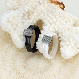 Bague En Céramique De Tungstène Tricyclique Facile À Utiliser