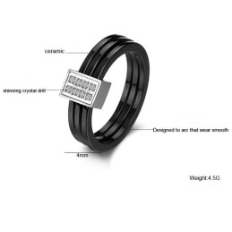 Bague En Céramique De Tungstène Tricyclique Facile À Utiliser