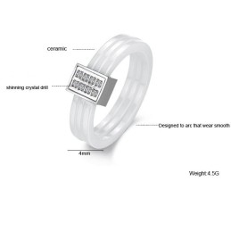 Bien Connu Pour Sa Bague En Céramique De Tungstène Tricyclique De Haute Qualité Avec Strass