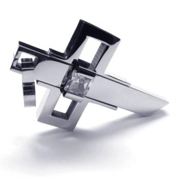 Pendentif Croix En Titane Pour Homme De Style Now Style - Chaîne Gratuite