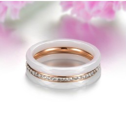 Bague En Céramique De Tungstène Tricyclique De Qualité Stable