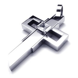 Pendentif Croix En Titane Pour Homme De Style Now Style - Chaîne Gratuite