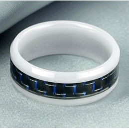 Bague En Céramique Tungstène Et Fibre De Carbone À Grande Variété