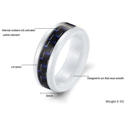 Bague En Céramique Tungstène Et Fibre De Carbone À Grande Variété